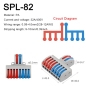 Preview: SPL82 Quick Kabelverbinder Verbindungsklemmen 2  Pin zu 8 Polig Ausgang